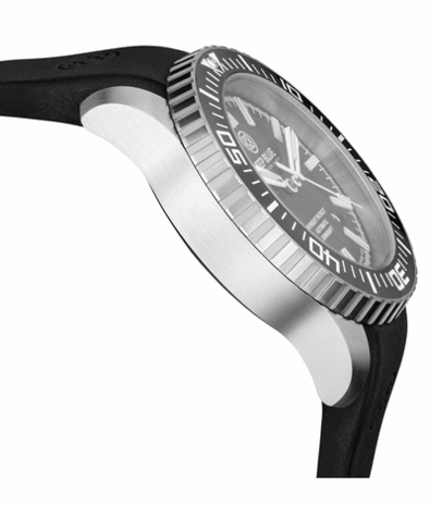 DAYNIGHT PATRIOT BLACK CERAMIC BEZEL - BLACK DIAL - BLUE/YELLOW TUBES STRAP