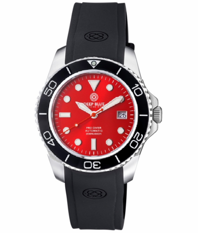PRO DIVER 200 RED DIAL 42.5MM AUTOMATIC BRACELET DIVE WATCH