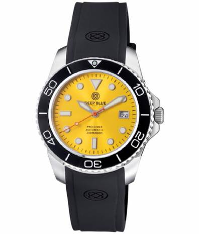 PRO DIVER 200 YELLOW DIAL 42.5MM AUTOMATIC BRACELET DIVE WATCH