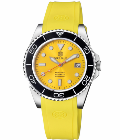 PRO DIVER 200 YELLOW DIAL 42.5MM AUTOMATIC BRACELET DIVE WATCH