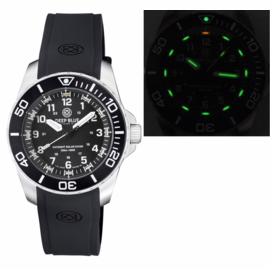 CHOOSE MODEL : DAYNIGHT 43MM DIVER SOLAR POWERED STAINLESS STEEL CASE TRITIUM WATCH
