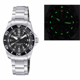 CHOOSE MODEL : DAYNIGHT 43MM DIVER SOLAR POWERED STAINLESS STEEL CASE TRITIUM WATCH