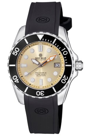 PRO DIVER 1K 1000M AUTOMATIC ALL PURPOSE DIVER CHAMPAGNE DIAL STRAP