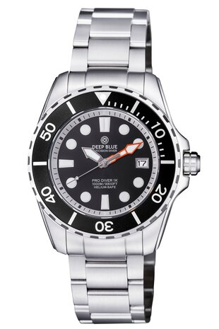 PRO DIVER 1K 1000M AUTOMATIC ALL PURPOSE DIVER BLACK DIAL WHITE RING BRACELET