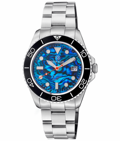 PRO DIVER 200 BLUE ABALONE DIAL 42.5MM AUTOMATIC BRACELET DIVE WATCH