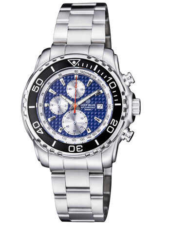 AP CHRONOGRAPH QUARTZ 200M CERAMIC BEZEL BLUE DIAL 