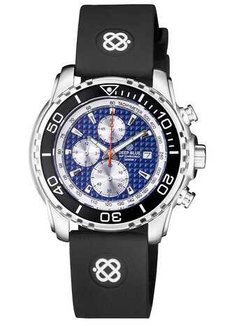 AP CHRONOGRAPH QUARTZ 200M CERAMIC BEZEL BLUE DIAL 