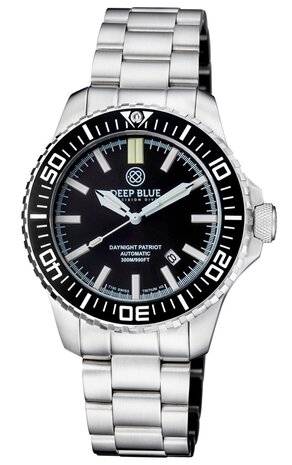 DayNight Patriot &mdash; Mechanical (White Hands, Blue & Yellow Lume)