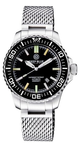 DayNight Patriot &mdash; Mechanical (White Hands, Blue & Yellow Lume)