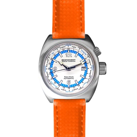 Retro World Timer - White Dial