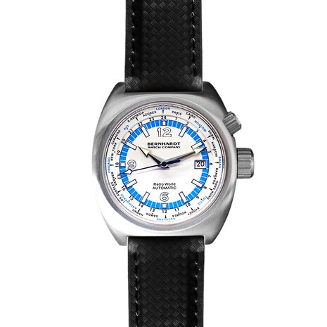 Retro World Timer - White Dial