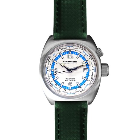 Retro World Timer - White Dial