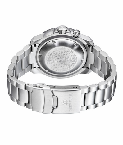 PRO SEA DIVER 1000M BRACELET BLACK/BLUE BEZEL - BLACK DIAL 15/30/45