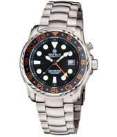 PRO SEA DIVER 1000M GMT AUTOMATIC BLACK ORANGE NUMBERS BEZEL BLACK DIAL BRACELET